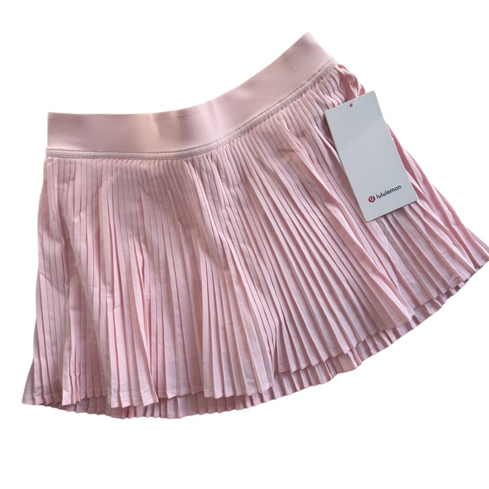 Lululemon Athletica Pink Pleated Skater Mini Skirt